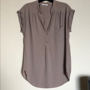 Tan Silky Tunic